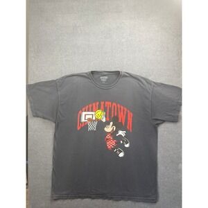 Chinatown Market Mickey Mouse Basketball T-Shirt Mens XXL Faded Black Streetwear